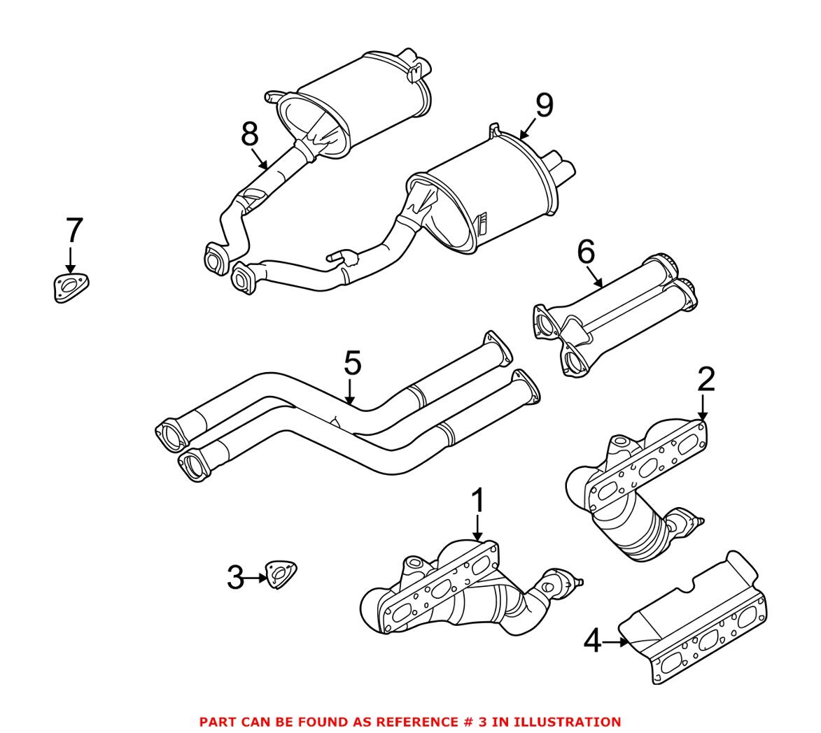 BMW Exhaust Manifold Gasket 11627830667